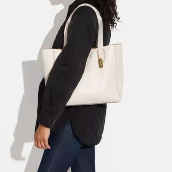 Coach Derby Tote In Chalk - Picture 3 of 12
